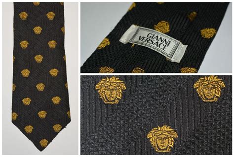 versace black tie|vintage gianni versace tie.